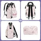 Custom Diaper Bag with Name Personalized Mommy Backpack