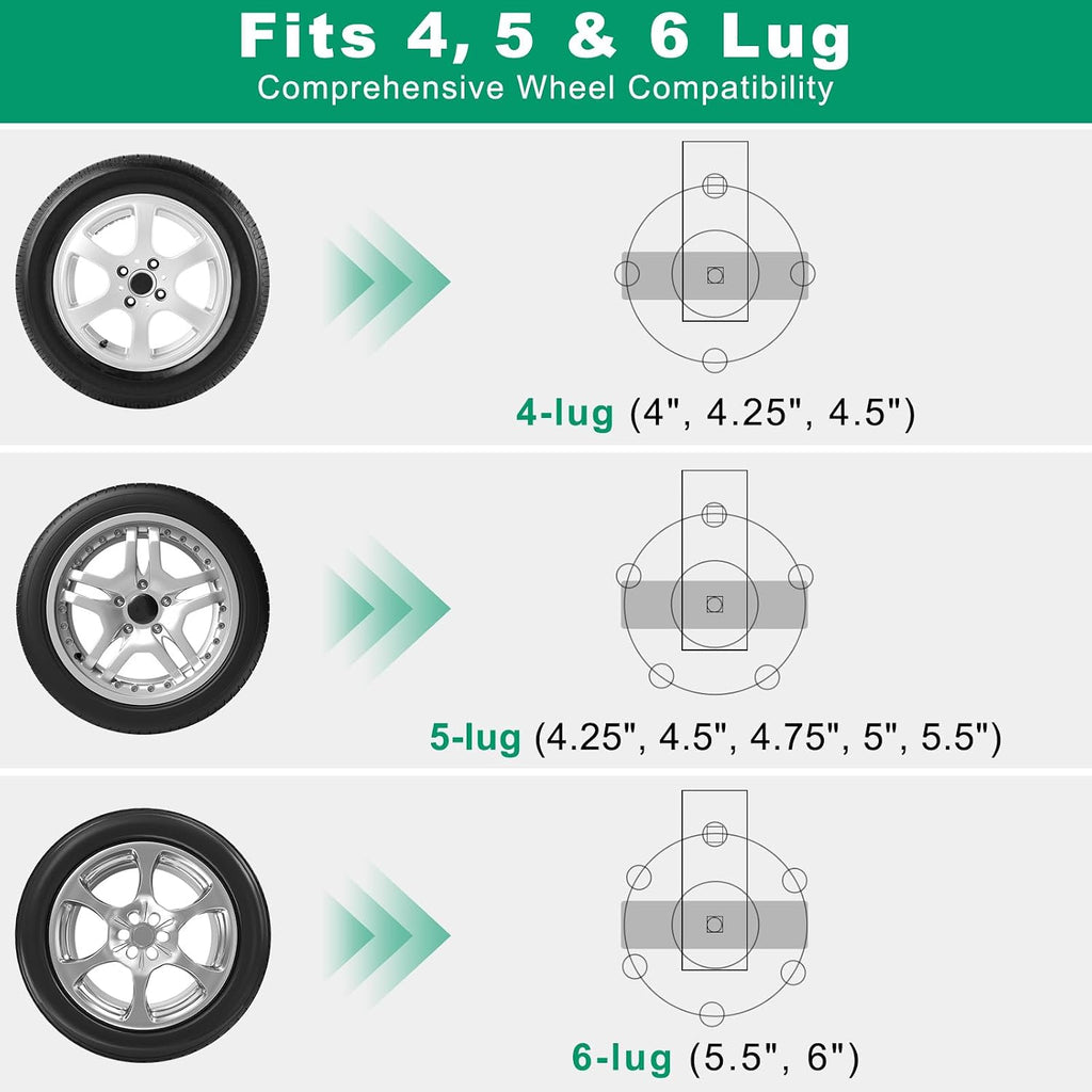 Heavy Duty Trailer Spare Tire Carrier for 15" & 16" Wheels
