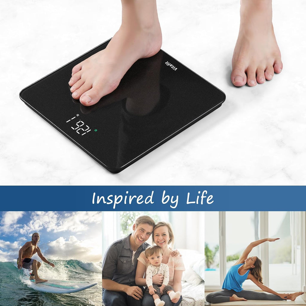 Bathroom Scale for Body Weight High Accuracy 0.1lb, 400lb, LED | Professional Factory Since 2001 Digital Weighing