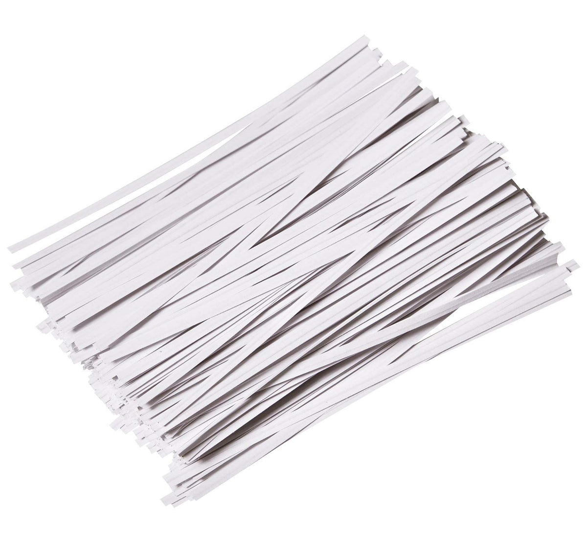 1000 Pcs 6" Paper White Twist Ties Reusable Bread Ties