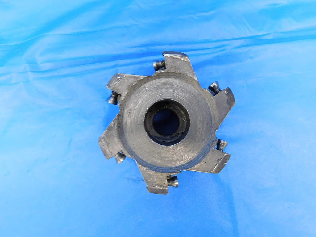 ISCAR 2 1/2" O.D. FACE Mill F90A-D2.5-1.00 1" Pilot 3/8" Key Holds 6 Inserts - MH3160CF2