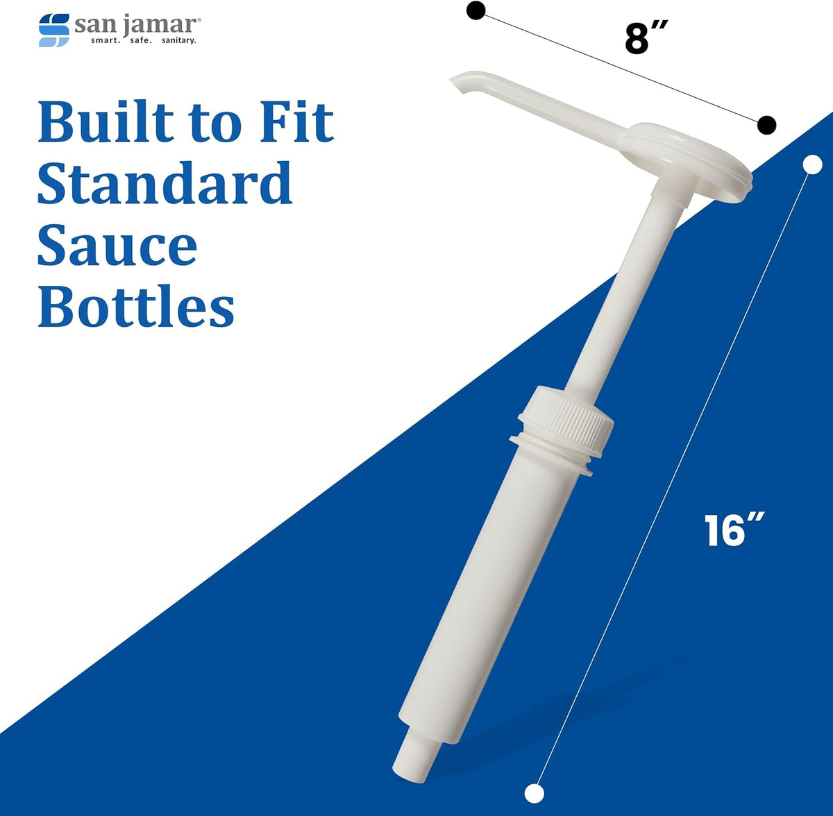 P7310 Economy Condiment Syrup Pump w/ 5 Caps NSF