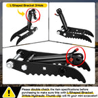 Mini Excavator Hydraulic Thumb for Typhon & AGT Excavators, 2Pcs L-Bracket