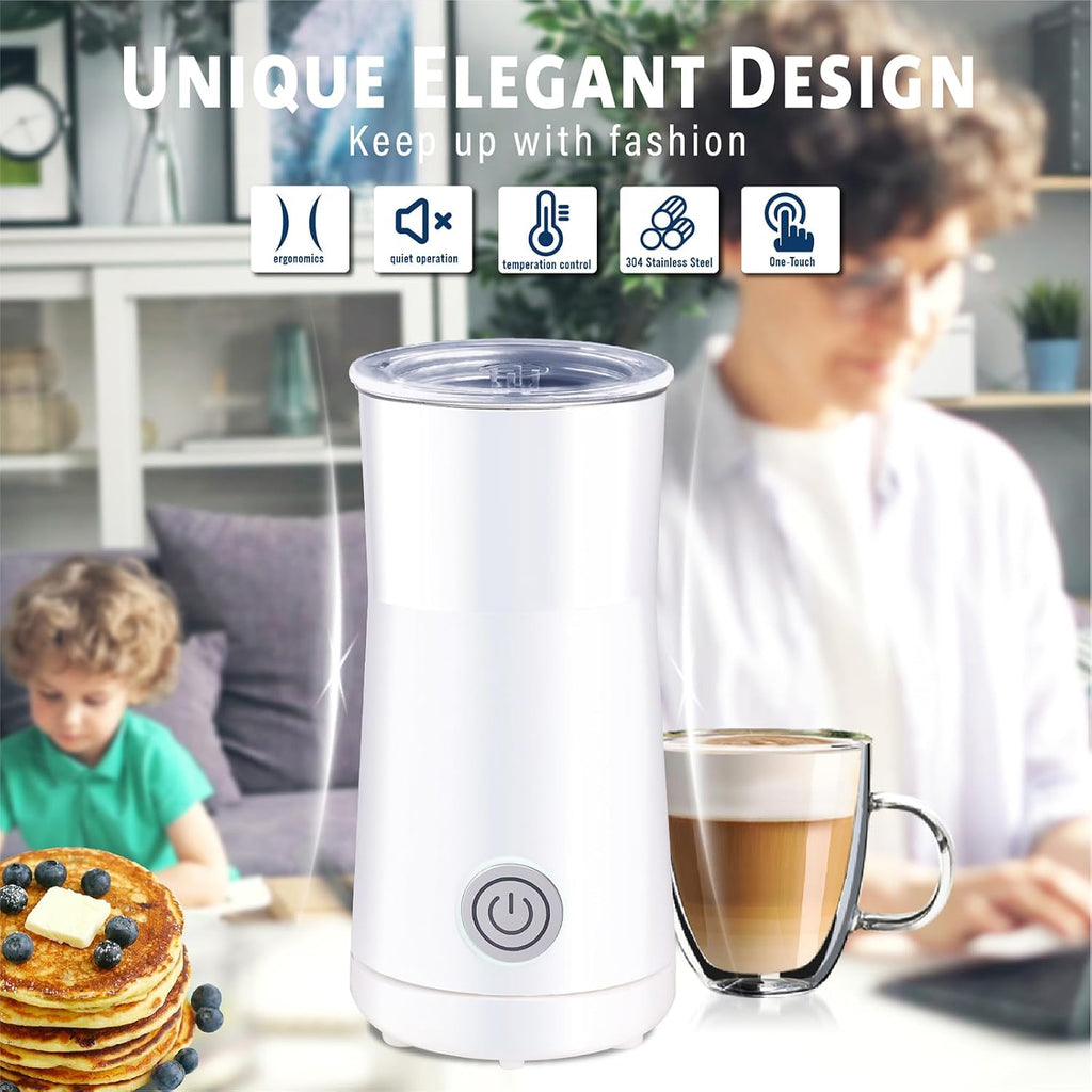 Milk Forther Simple Milk Frother and Steamer 2-in-1 Milk Steamer with Hot Milk Foam and Hot Milk for Latte
