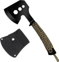 Camping Axe Small Hatchet with 3 Hex Wrenches, Rope Handle | 10 inch Full Tang Construction, Stainless Steel, Outdoor