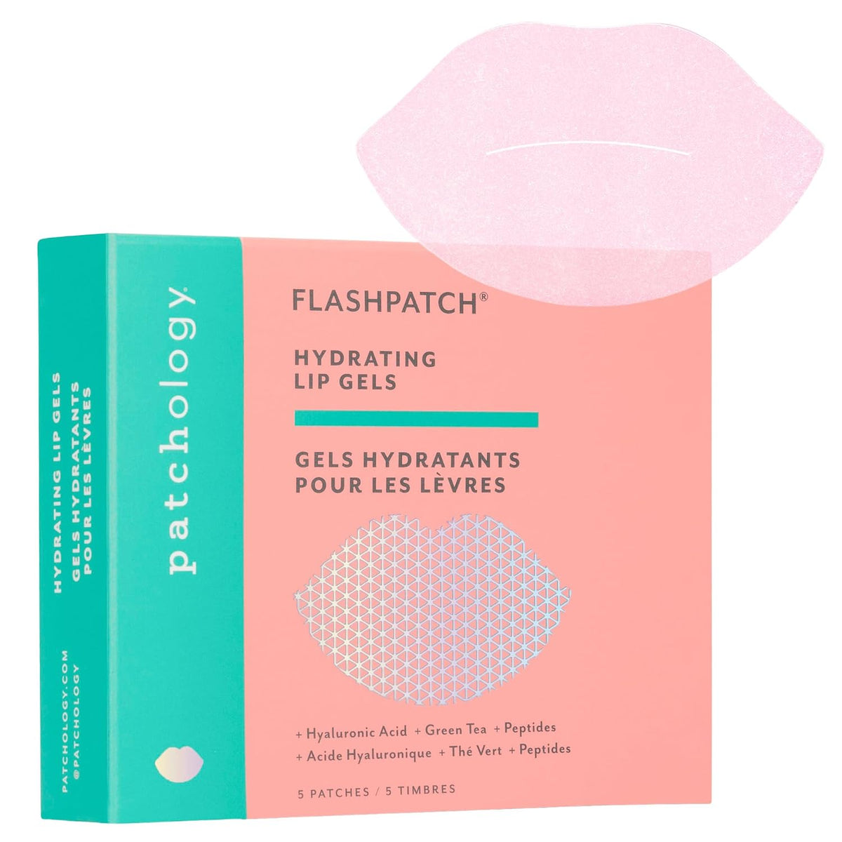 FlashPatch Overnight Lip Mask Patches for Dry Lips | 5pk