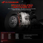 A-Premium Front Disc Brake Hardware Kit Compatible with Toyota Models