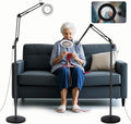 10X Magnifying Floor Lamp, 3-in-1 Hands Free Magnifying Glass with Light and Stand, 2 Color Modes with Clamp for