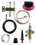 GUXPCH LP Gas Fire Pit Safety Control Valve Kit with Pilot Burner