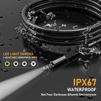 ZEENSUY 3.9mm Two-Way Articulating Borescope, Endoscope Camera with Light