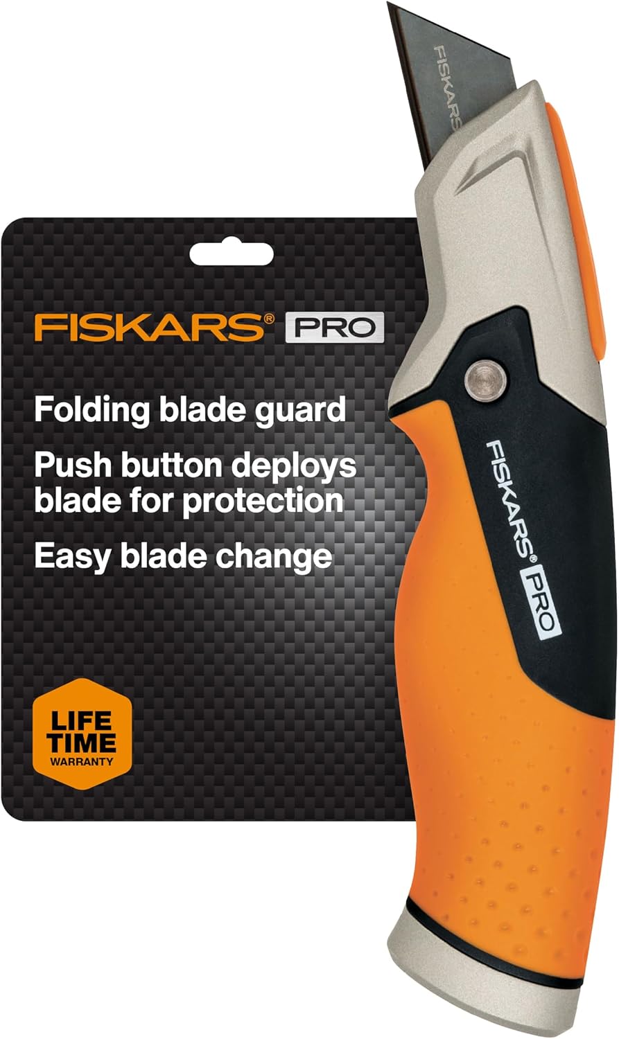 Pro Fixed Utility Knife, Orange/Black