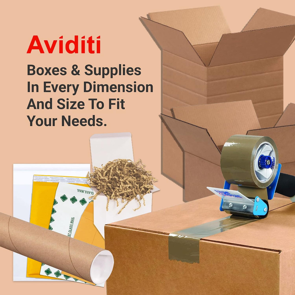 Shipping Boxes Large 24"L x 24"W x 24"H 10-Pack - Corrugated Cardboard Box for Moving, Mailing, Packing, Packaging