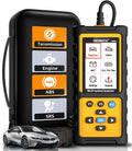 OBD2 Scanner with ABS SRS Transmission, Reset Fault Lights | Check Engine Code Reader with Full OBDII Functions | DLC