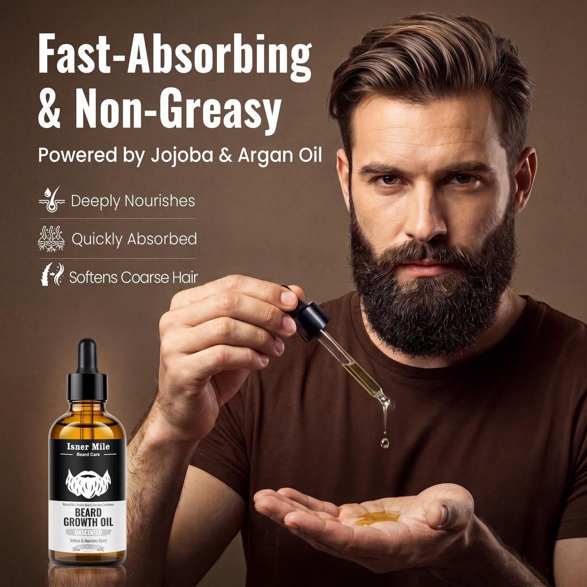 3.38 fl Oz Beard Oil Christmas Stocking Stuffers for Men Him Dad