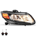Halogen Headlight Assembly for 2012-2015 Honda Civic Sedan 4-Door
