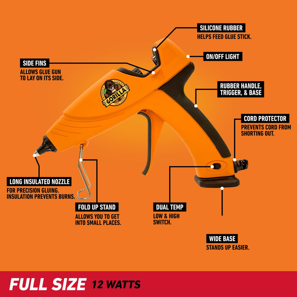 Hot Glue Gun Kit, Dual Temp, Includes 45 Sticks