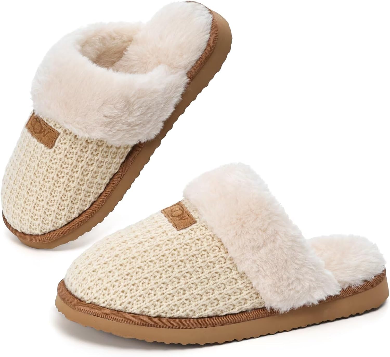 Cozy House Slippers for Women with Memory Foam Fuzzy Shoes for Indoor