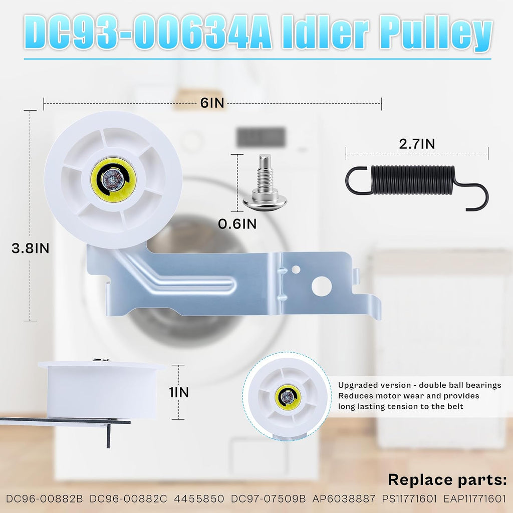 TOMOON DV45H7000EW/A2 DV42H5200EW/A3 Dryer Roller Kit fit for Samsung
