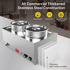Commercial Stainless Steel Bain Marie Food Warmer
