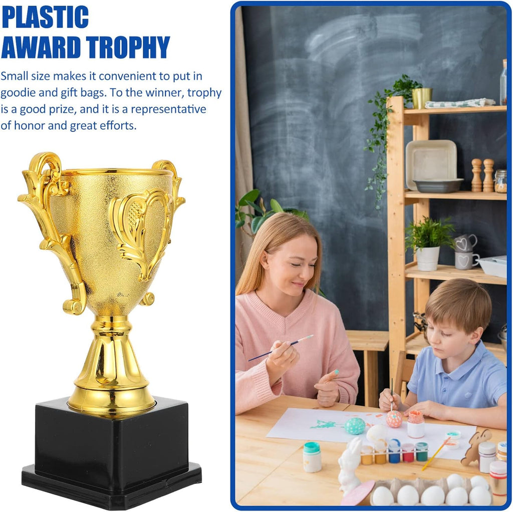 Gold Award Trophies: Golden Trophies for Kids Awards Plastic Trophy Awards Trophies Cup for Kids Party Favors Sports