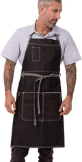 Bronx Bib Apron with Scoop Neck