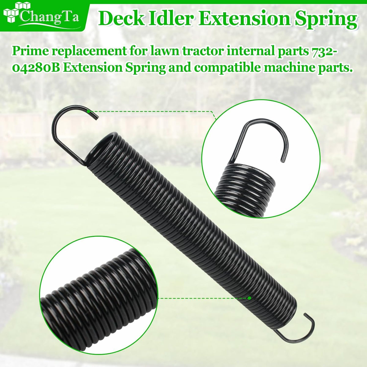 732-04280B Deck Idler Extension Spring for MTD Troybilt Yardmachines Mower