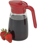 Everyday 12 oz. Syrup Dispenser – Easy Pour Spout Waffle & Pancake Syrup Dispenser Container, Glass Syrup Bottle for
