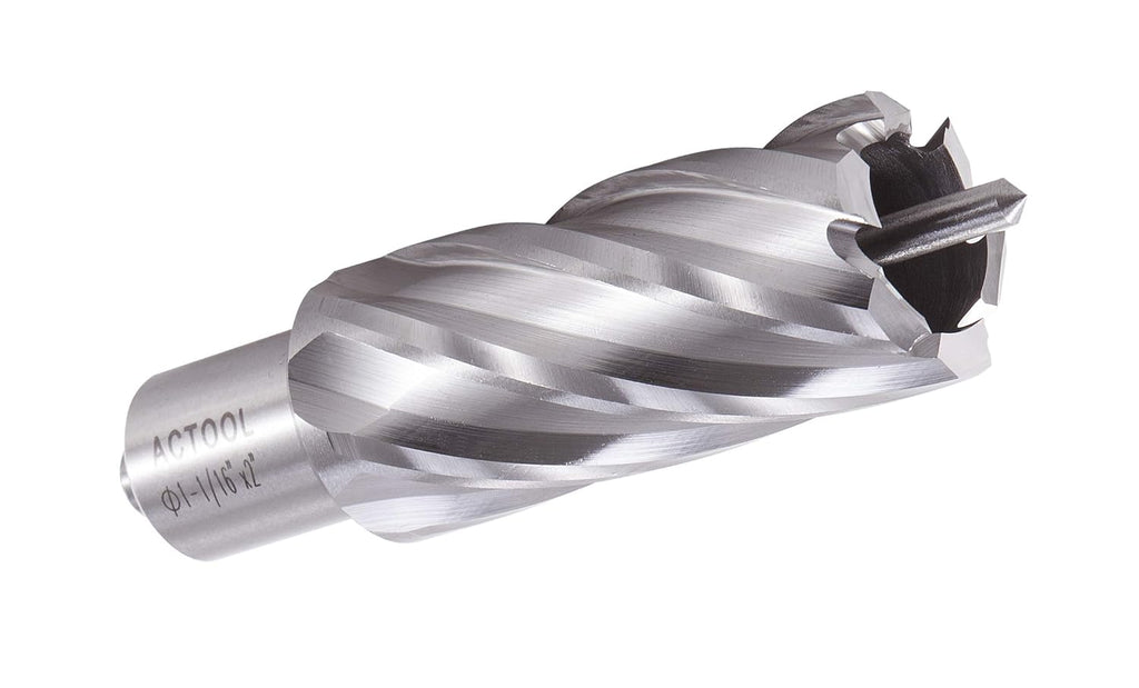 1-1/16" Diameter × 2" Depth of Cut HSS ANNULAR Cutter with 3/4'' Weldon Shank