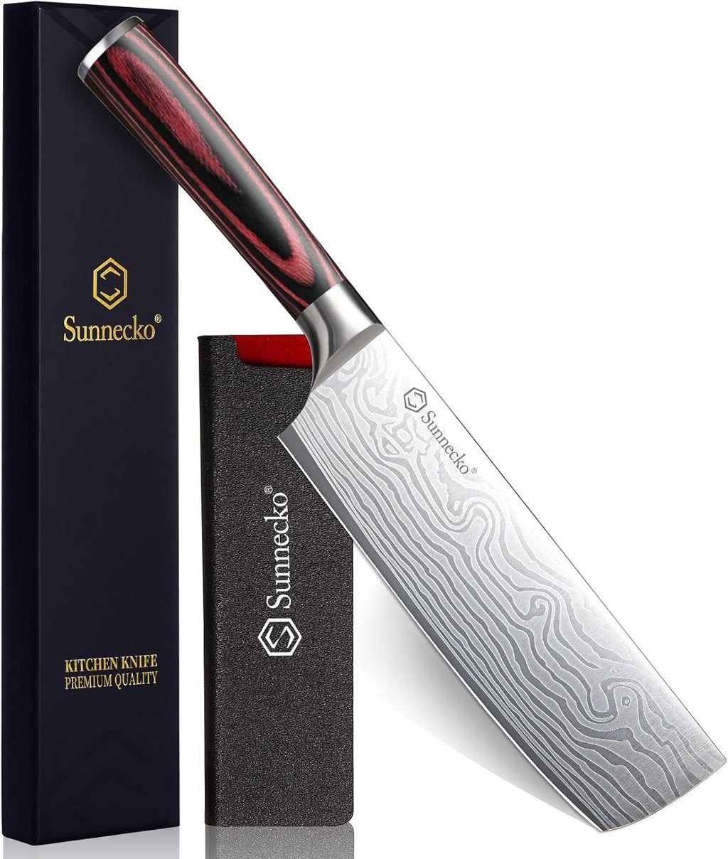 Nakiri Knife - 7" Chef Knife for Meat Cleaver Vegetable Chopping