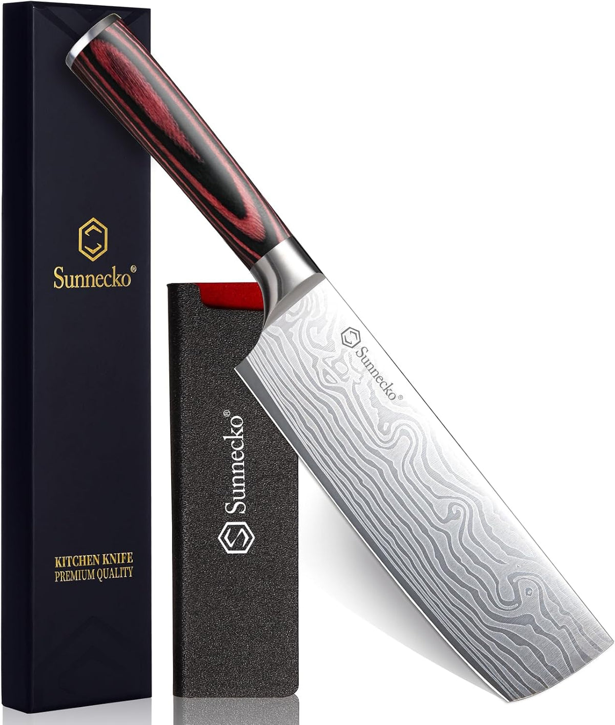 Nakiri Knife - 7" Chef Knife for Meat Cleaver Vegetable Chopping