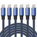 iPhone Charger [Apple MFi Certified] Lightning Cable 6PACK-3/3/6/6/6/10 FT Nylon Braided iPhone Charger Cord High