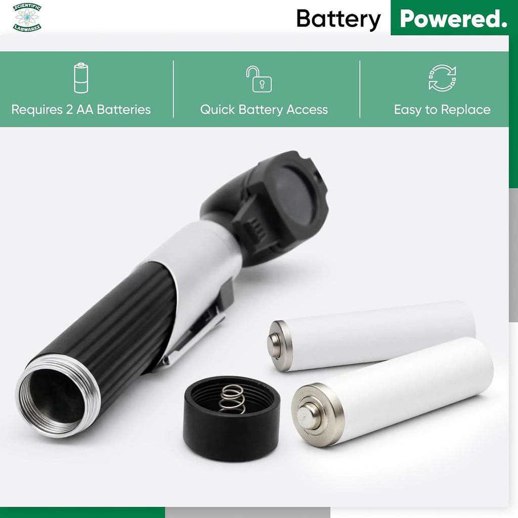 Otoscope - Ear Scope with Light, Ear Infection Detector, Pocket Size (Black)