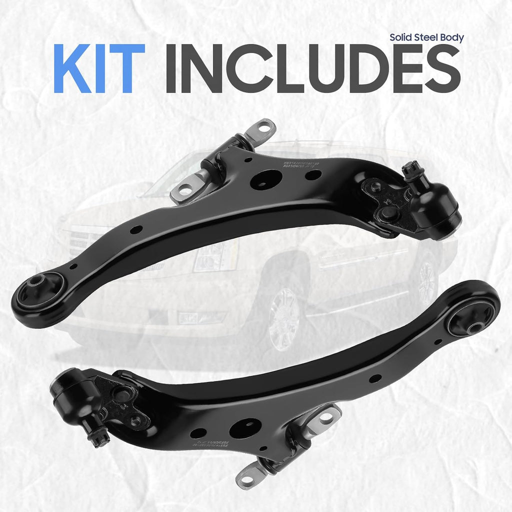 Front Lower Driver&Passenger Side Control Arms Replacement for 2007-2017 Camry, 2005-2018 Avalon, 2013-2018 Lexus Es300H, 2007-2018 Lexus Es350 (2pc)