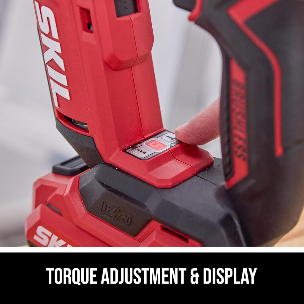 PWR CORE 20 Brushless 20V Flip Drill Driver Kit with Double Collect Flip Head, Torque Settings & Magnetic On-board