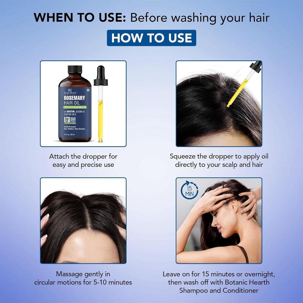 Rosemary Oil for Hair Growth - 2 Fl oz