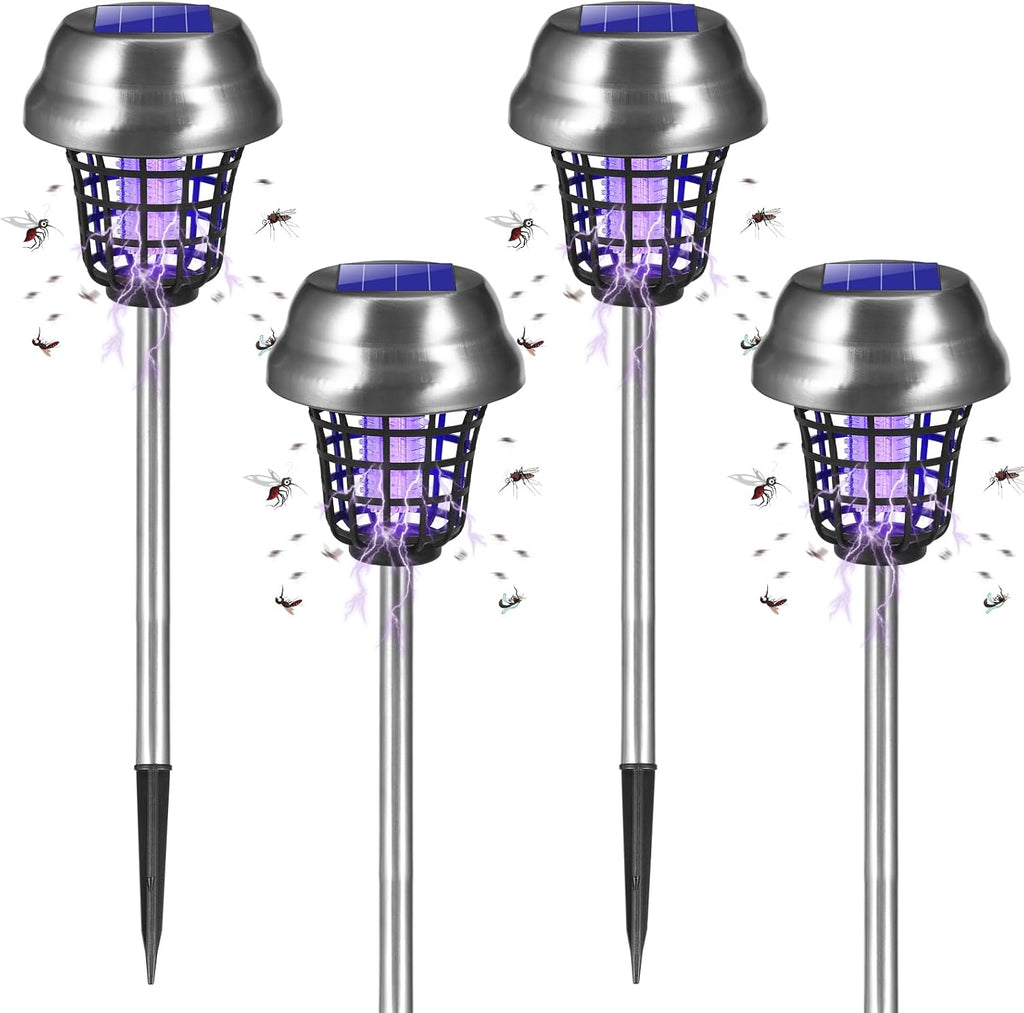 2026 Solar Bug Zapper Outdoor Waterproof Mosquito Repellent Outdoor Patio Mosquito Trap & Killer for Backyard