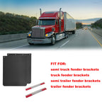 24x30 Mud Flaps and Mudflap Reflector for Semi Trucks Dually Dump, 2 Pack
