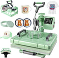 Heat Press 5 in 1 Heat Press Machine 12x15 inch T Shirt Pressing Machine with 360 Degree Swing Away, Multifunction