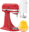 Shaved Ice Attachment for KitchenAid Stand Mixer, Snow Cone Maker for KitchenAid with 8 Ice Molds, Stainless Steel