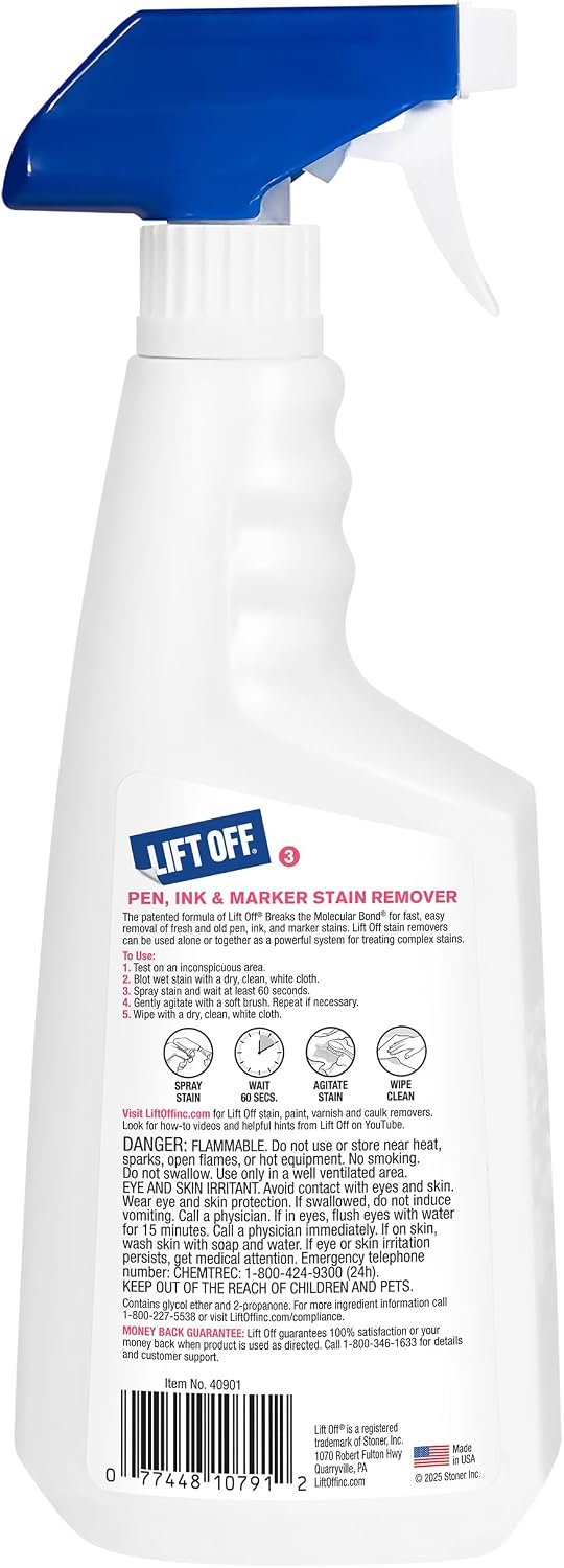 Lift Off Pen, Ink & Marker Stain Remover, 22 fl oz, 40901