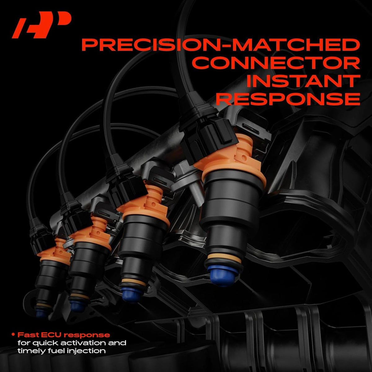 A-Premium Fuel Injectors 4 PCS Compatible with Chevrolet, Pontiac, Saturn