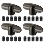 4 Pack Universal Tee Crank Casement Window Handles, Satin Bronze