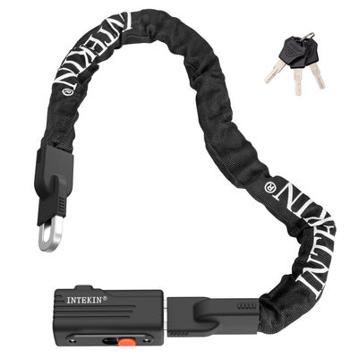 Bike Chain Lock 2.6FT 8mm Thick Steel Chain Heavy Duty Bike Lock Anti-Theft Bicycle Chain Lock with 3 Keys for