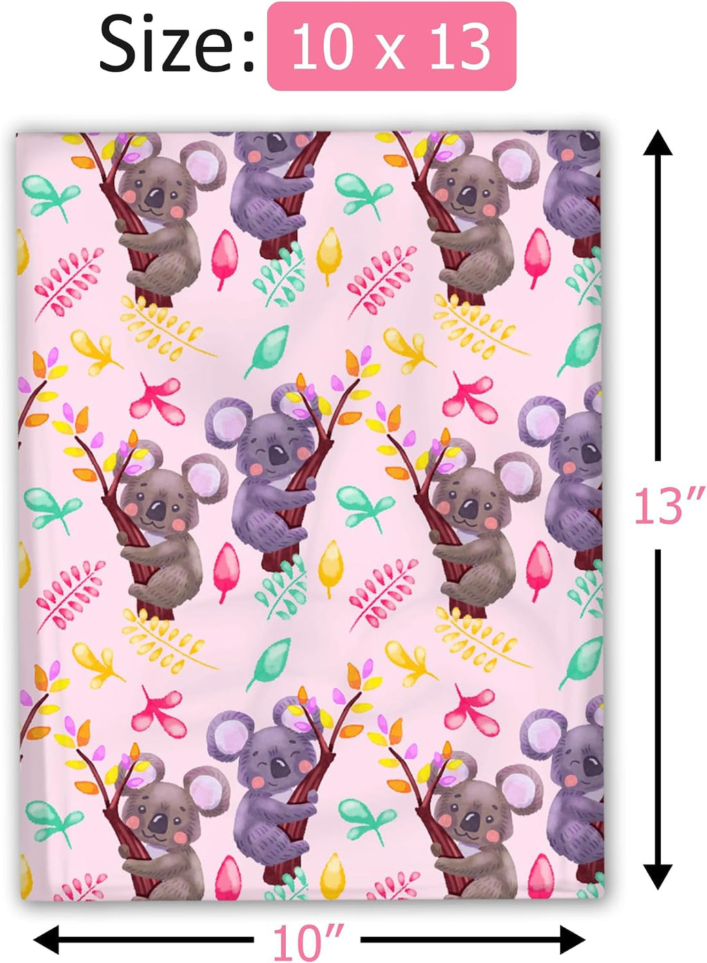 10x13 (100) Koala Designer Poly Mailers Shipping Envelopes Premium Printed Bags