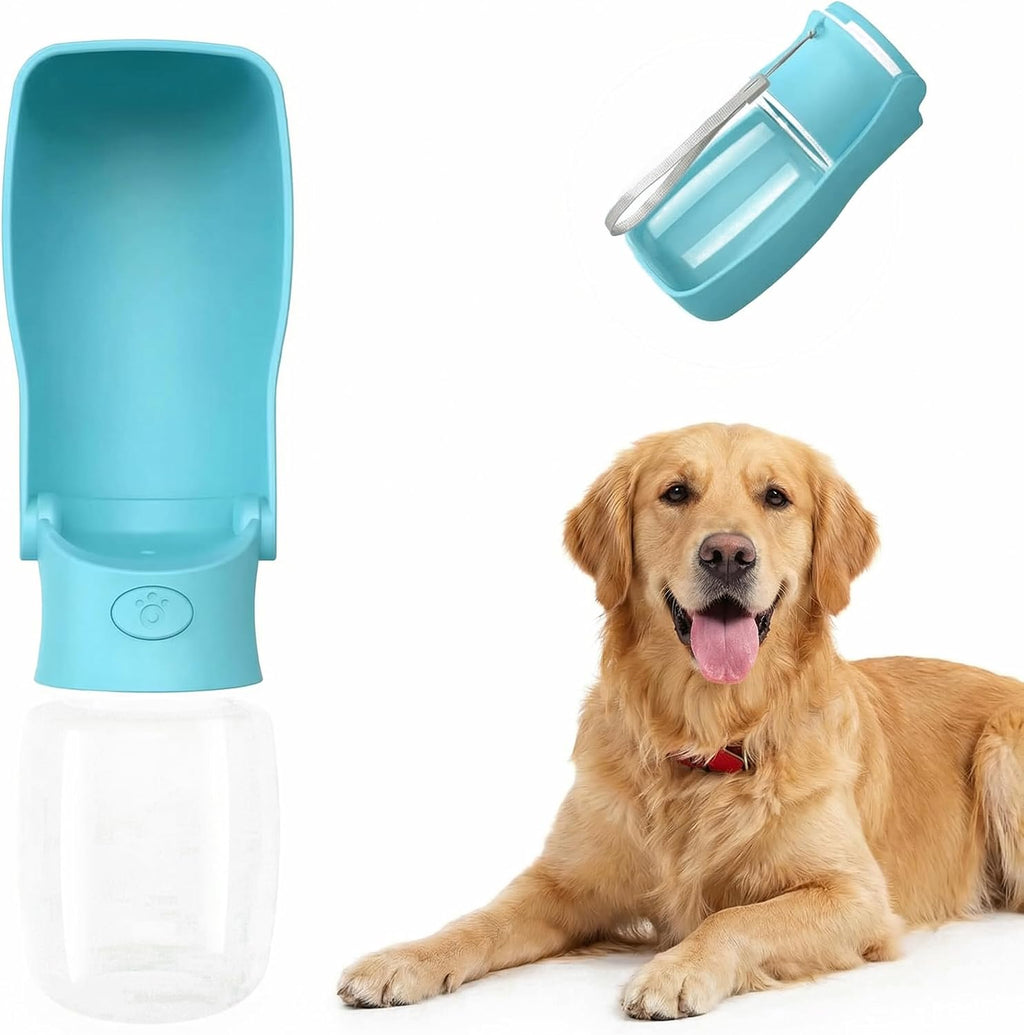 Portable Dog Water Bottle Dispenser [Leak Proof & Foldable] Dog Travel Water Bottle Bowl Accessories for Puppy Small
