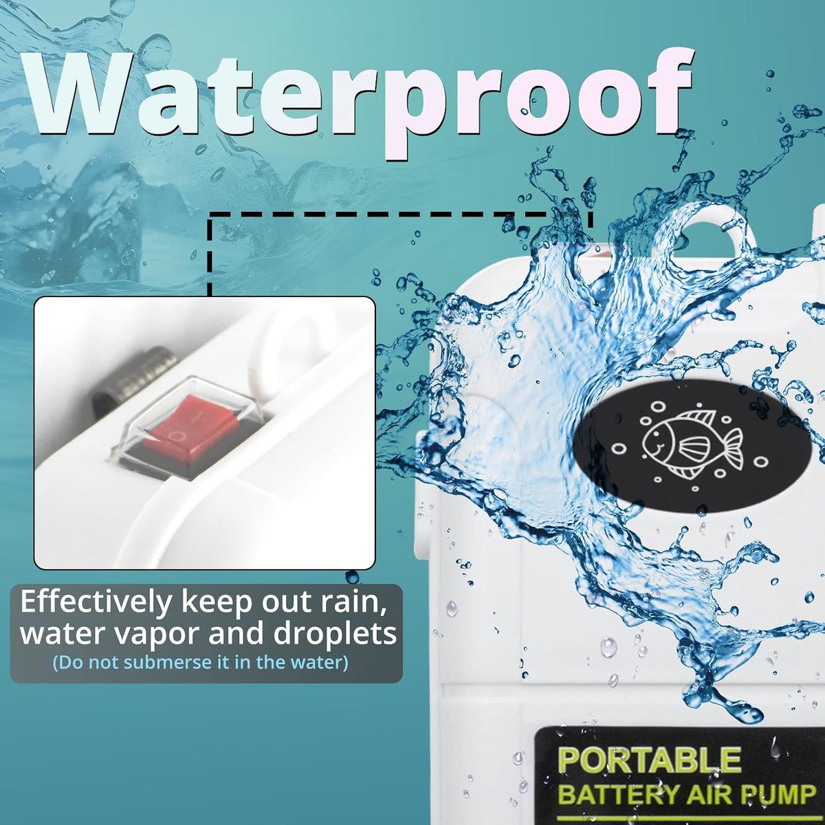 Mini Aquarium Battery Air Pump for Fish Tanks
