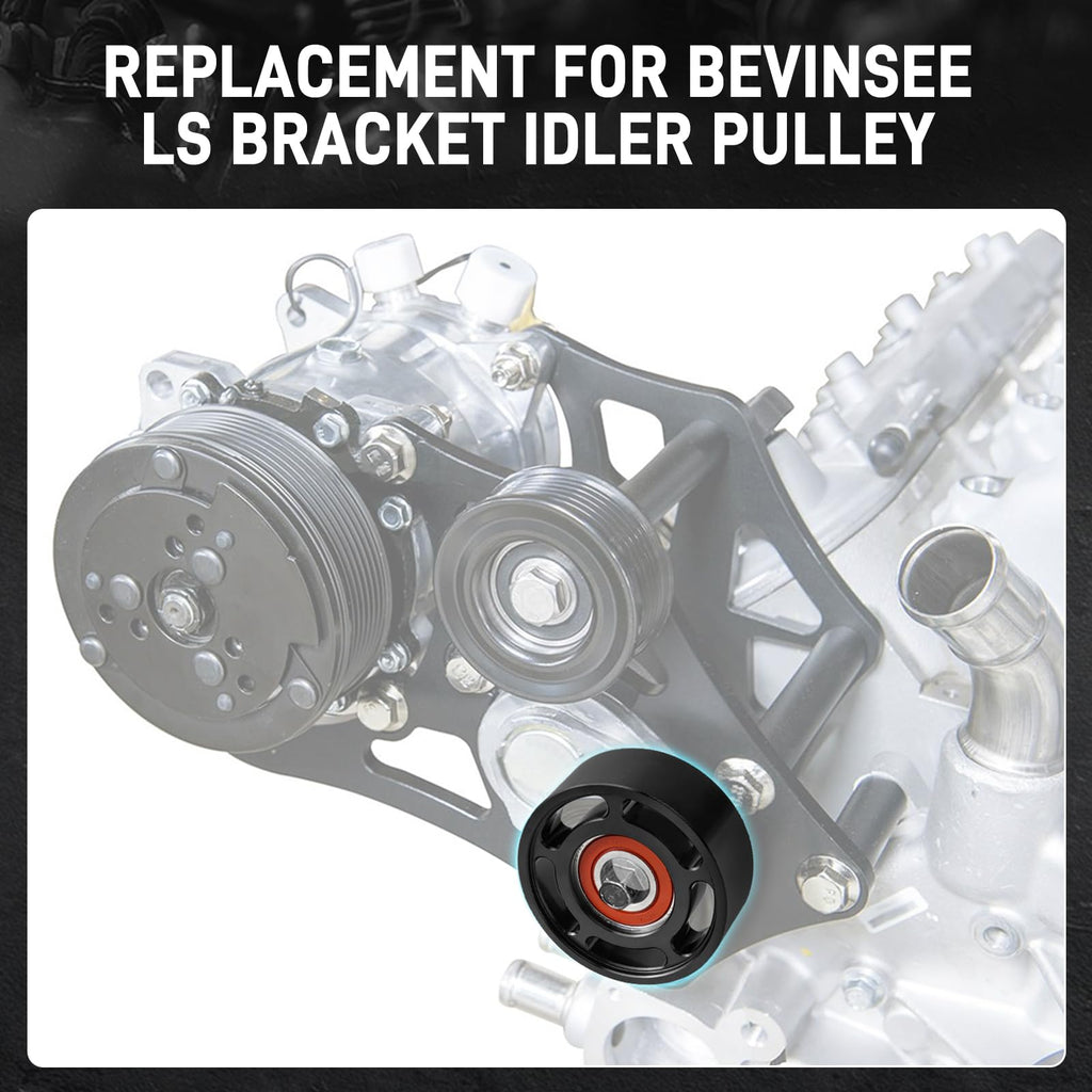 Bevinsee Smooth Idler Pulley 3.0 Diameter for LS Bracket