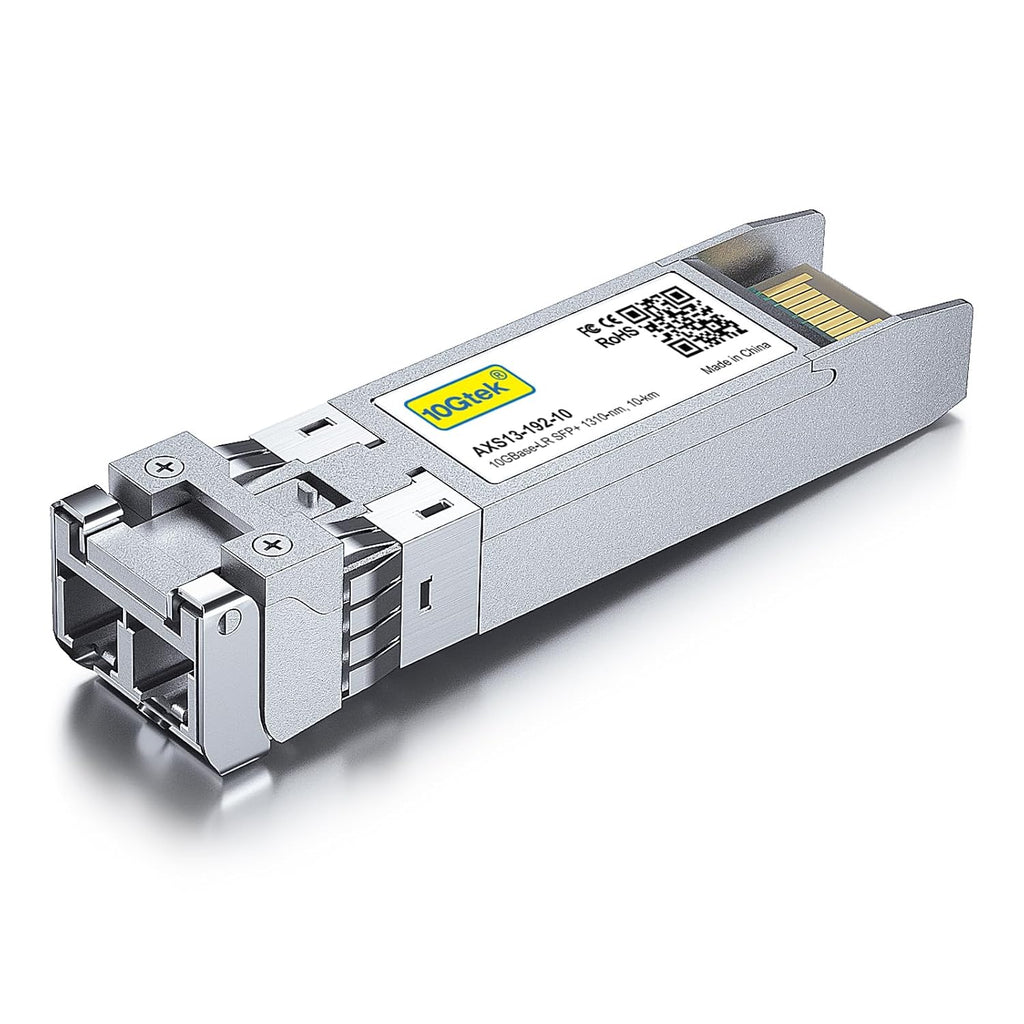 10Gtek 10GBase-LR SFP+ Transceiver, 10G 1310nm SMF, up to 10 km, Compatible with Intel E10GSFPLR