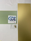 GDI Hardware - Metal Aluminum Kick Plate - 3/64-inch Thick - Choose The Height and Width for Your Door (Brass Tone