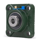 XIKE 2 Pcs UCF201 Bore 12 mm Pillow Block Square Flange Mounted Ball Bearings.